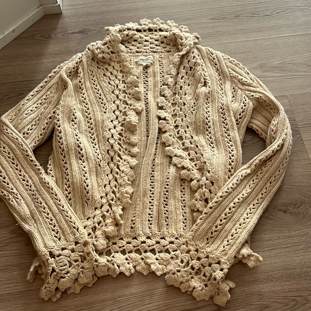 A&F crotchet cardigan